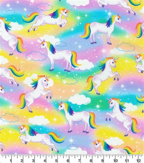 Robert Kaufman Enchanted Unicorn Novelty Cotton Fabric